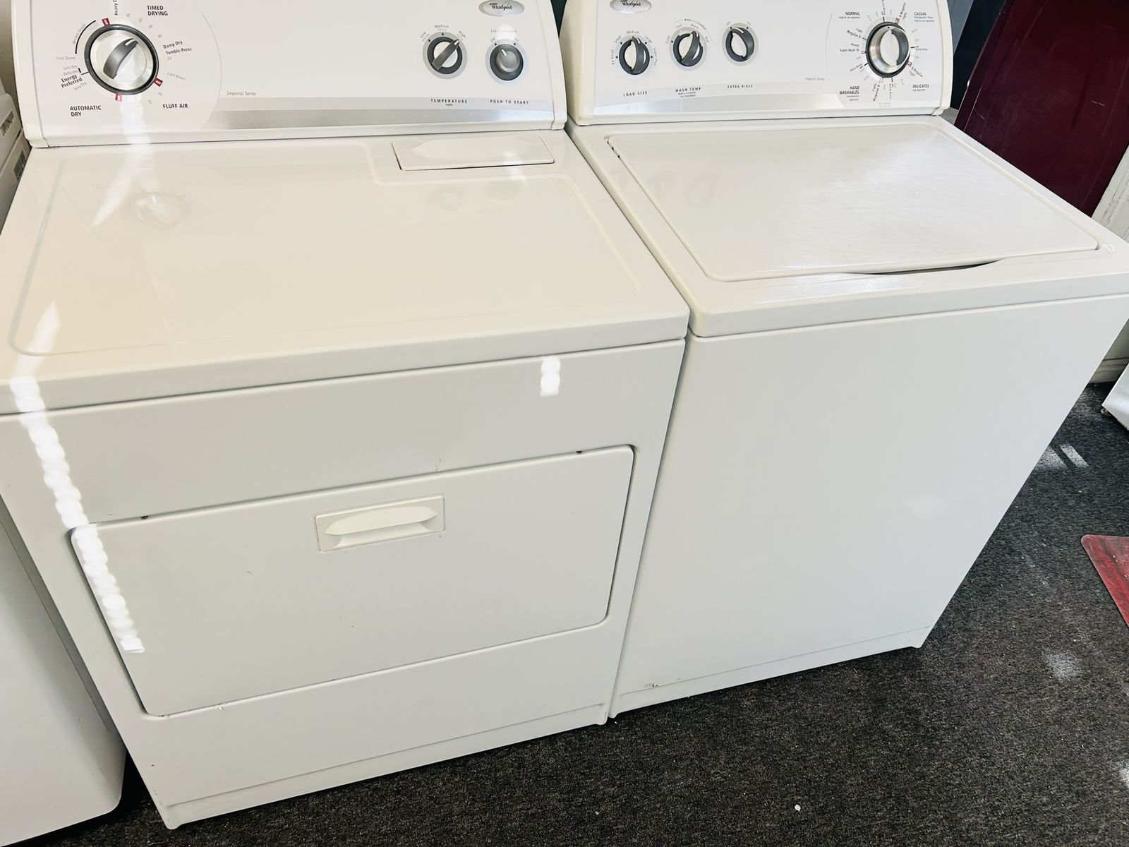Super heavy duty whirlpool washer and dryer sets
