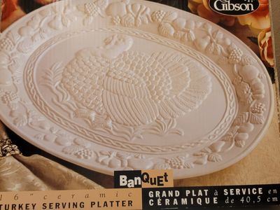 GIBSON SERVICING TURKEY PLATTER