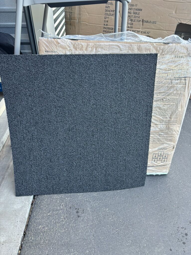 Grey carpet squares