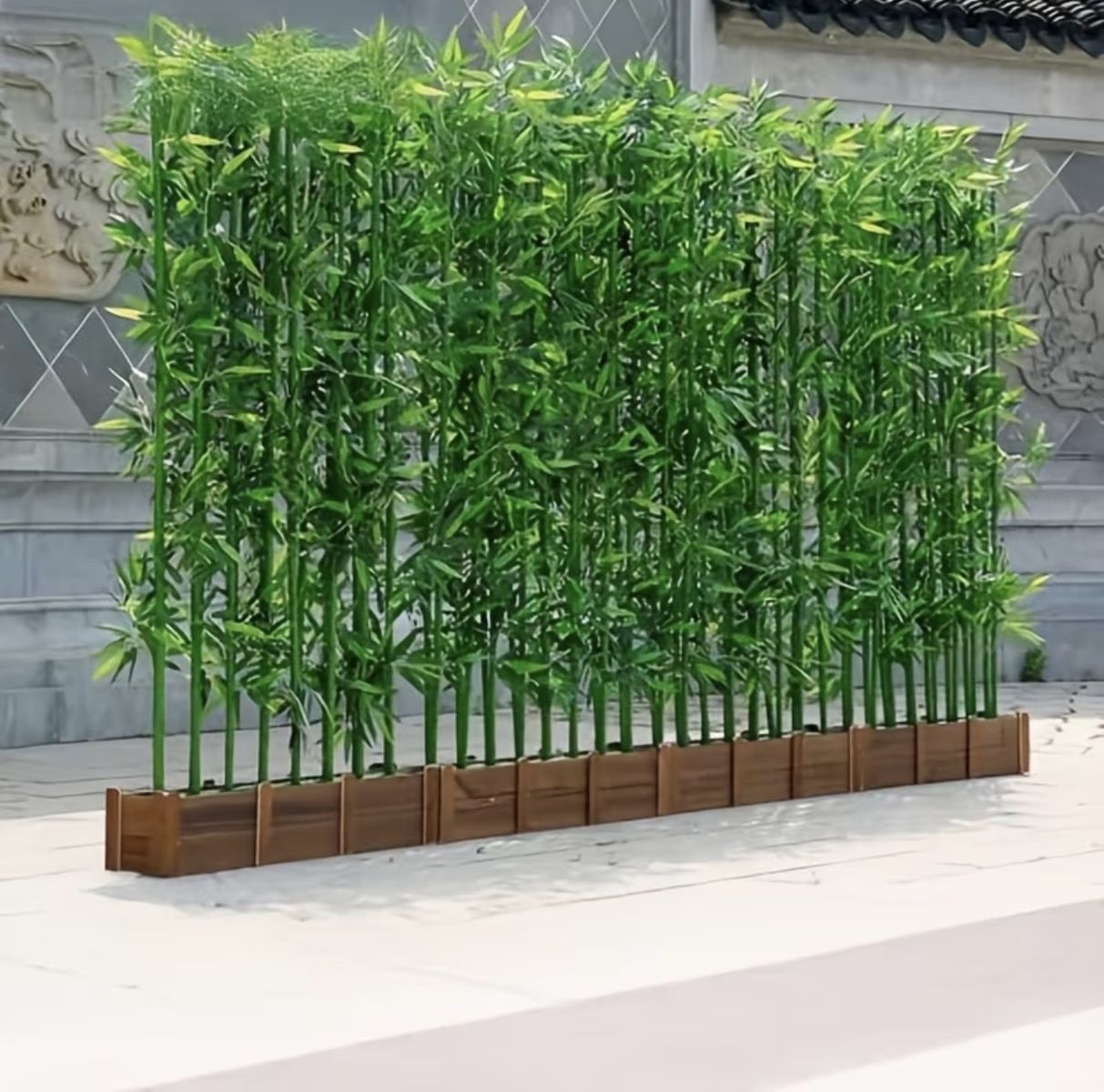 Artificial Bamboo Poles with Base