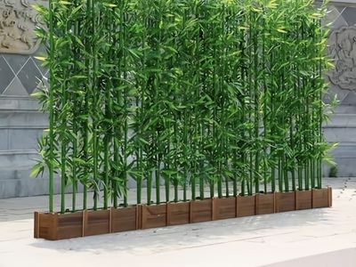 Artificial Bamboo Poles with Base