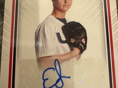 2022 Panini USA Baseball Stars & Stripes Ethan Schiefelbein Auto 301/499 15U National Team