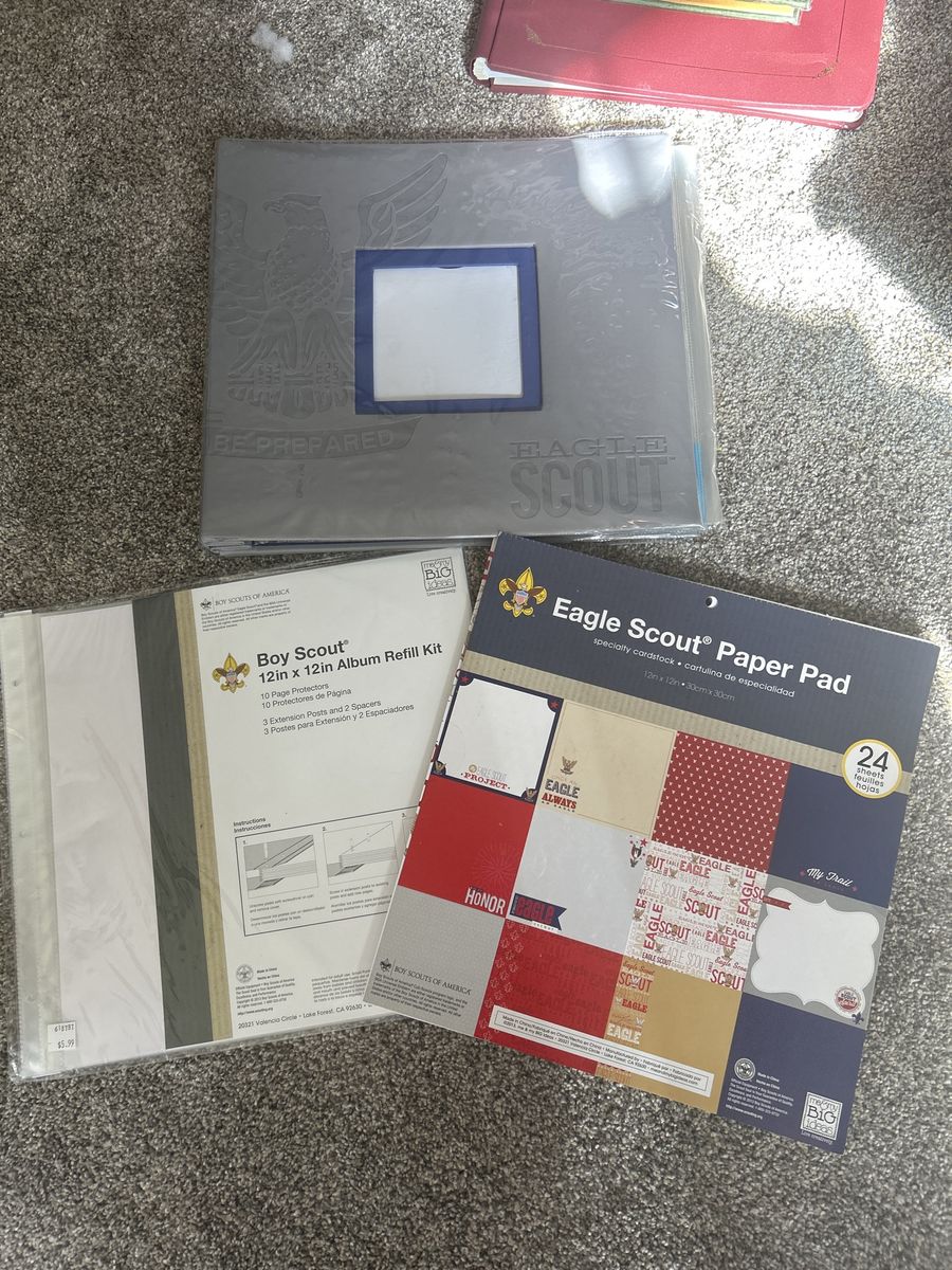 Eagle Scout Photo Album, Paper And Refill