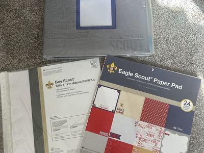 Eagle Scout Photo Album, Paper And Refill