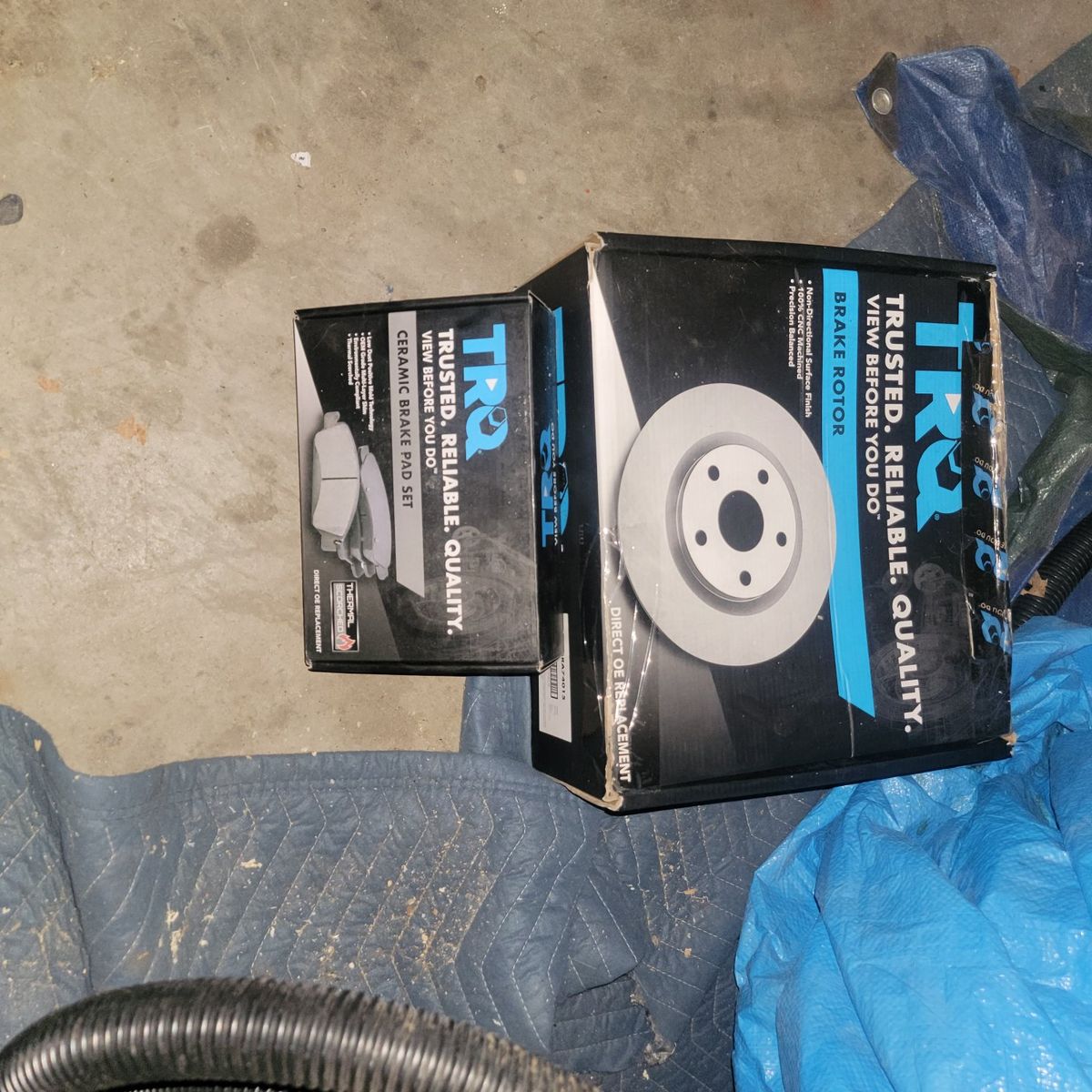 2002 E350 brake pads and rotors..TRQ Brake Rotor and Ceramic Brake Pad Set - Direct OE Replacement