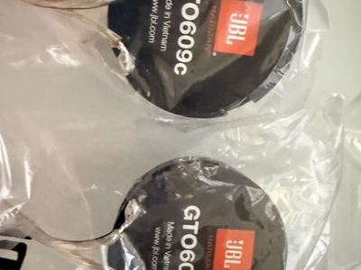 New JBL GTO609c 3/4-inch silk soft-dome component tweeters car audio 90w rms-270w 3ohms 92db
