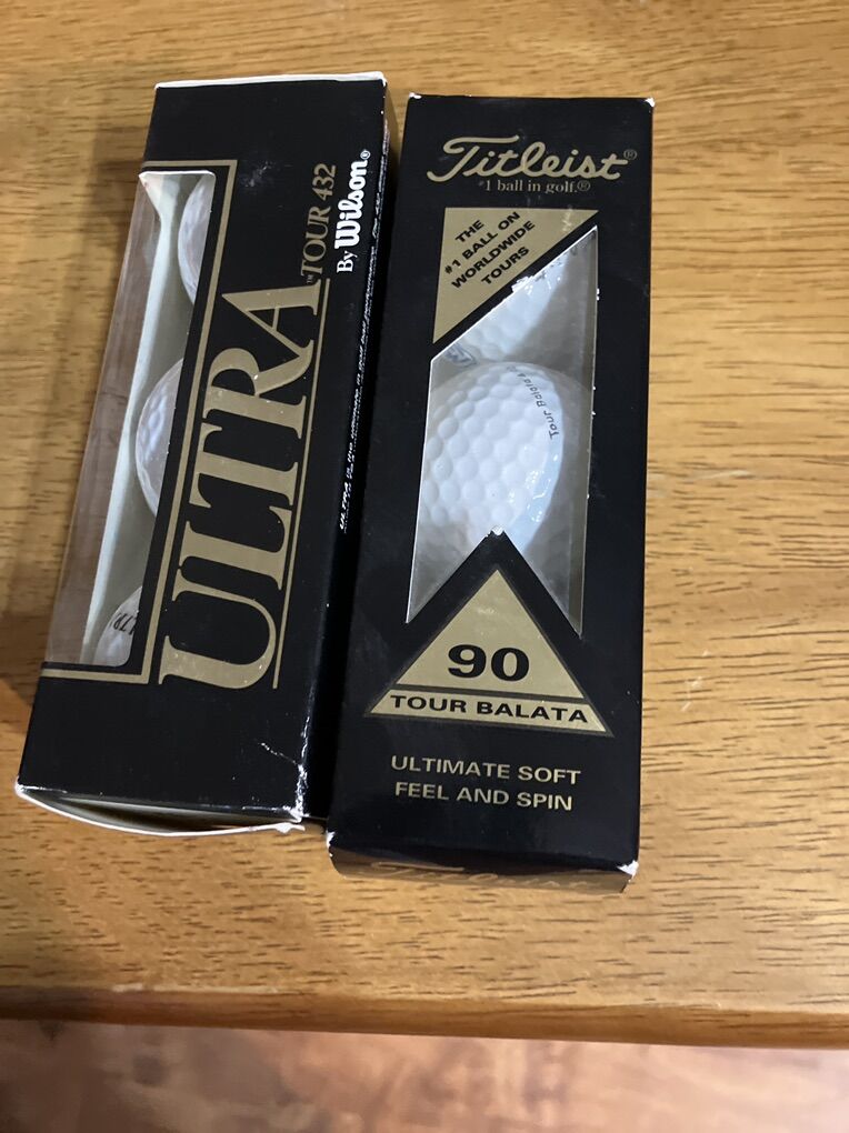 2  3 Pack Titleist 90 Tour Balata Golf Balls