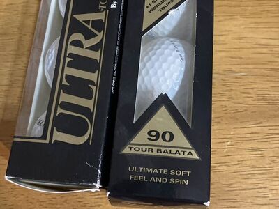 2 3 Pack Titleist 90 Tour Balata Golf Balls