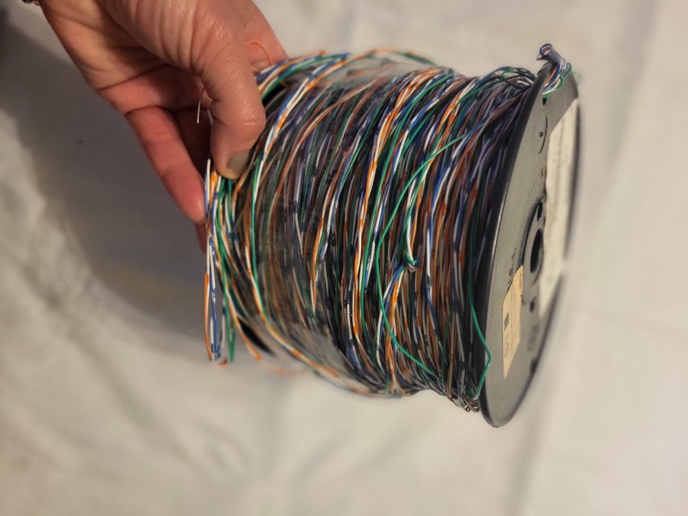 Multi-Colored Electrical Wire Spool - Assorted Gauge Cable for Electronics & DIY Projects