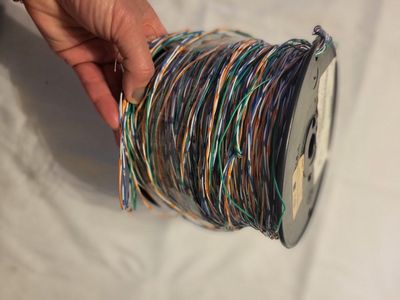 Multi-Colored Electrical Wire Spool - Assorted Gauge Cable for Electronics & DIY Projects