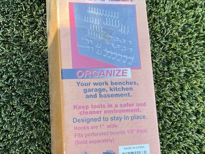 NEW 50 Pc Peg Board Organizer.
