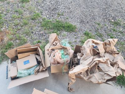 Boxes and packing materials