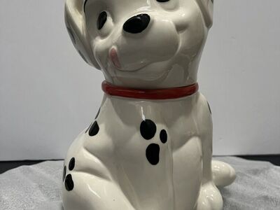 Vintage Disney 101 Dalmations Puppy Cookie Jar.