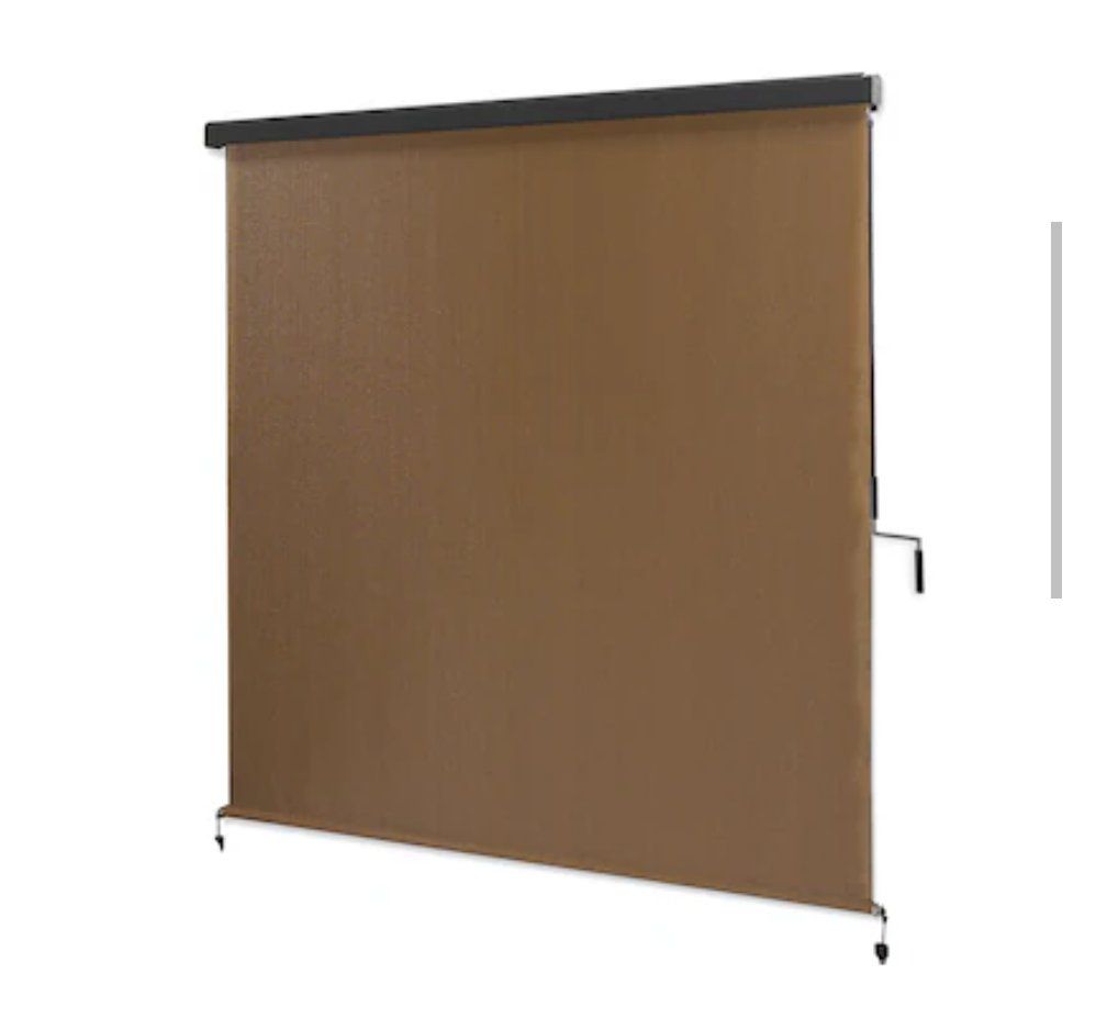 New Coolaroo 48in by 72in wand operated Bamboo roller shade