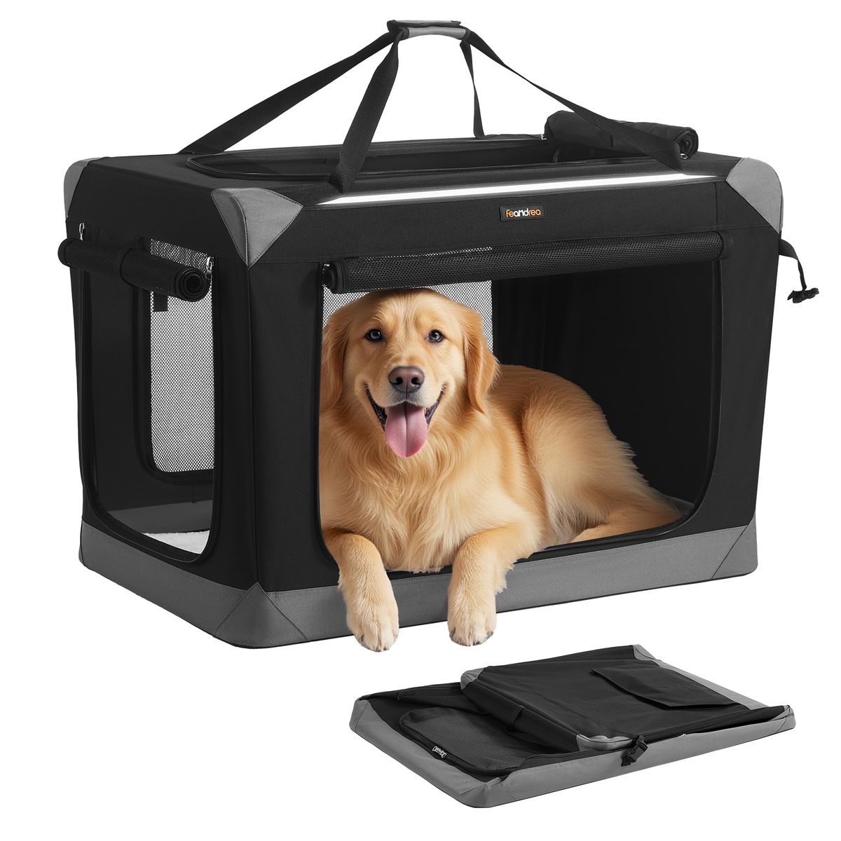 Feandrea by Songmics Home Portable Soft Dog Crate Pet Carrier Indoor/Outdoor Quick Assembly