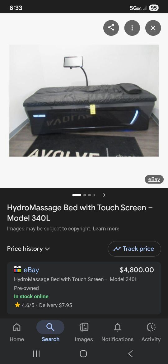 HydroMassage Bed with Touch Screen - Model 340L