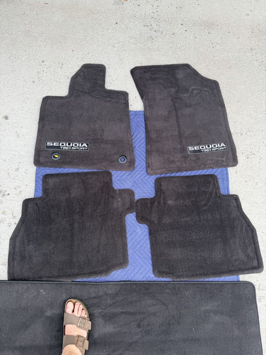 Carpet mats from from 22’ Sequoia TRD Sport.  Also