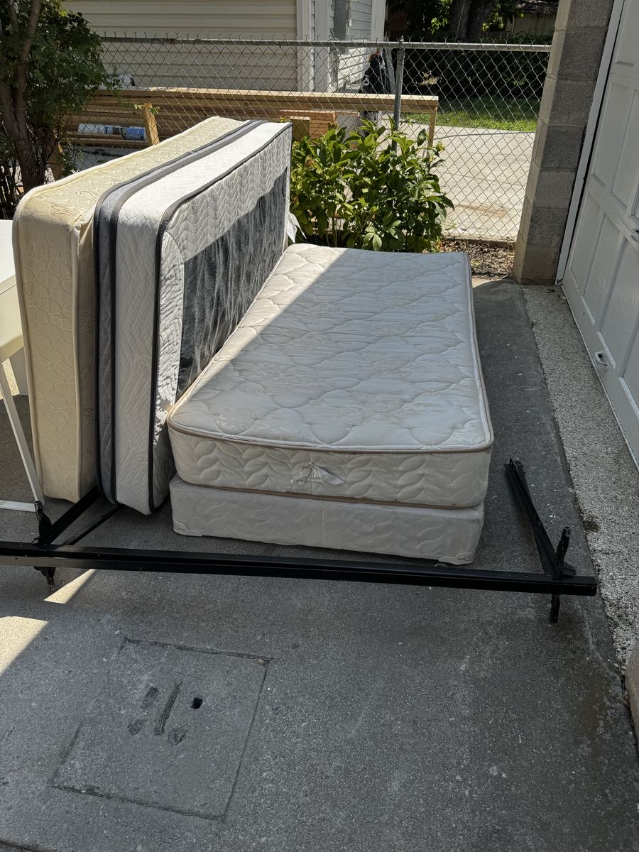 Free Twin Mattresses and Boxspring and frame!