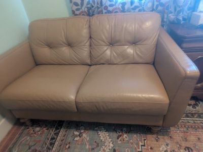 Leather Loveseat