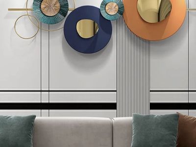 New. 59.1" X 22.8" Modern Metal Wall Decor