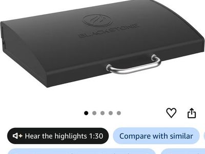 Blackstone 5856 Omnivore 36" Griddle Hood, Black, Built-in Flat Top Grill Hood
