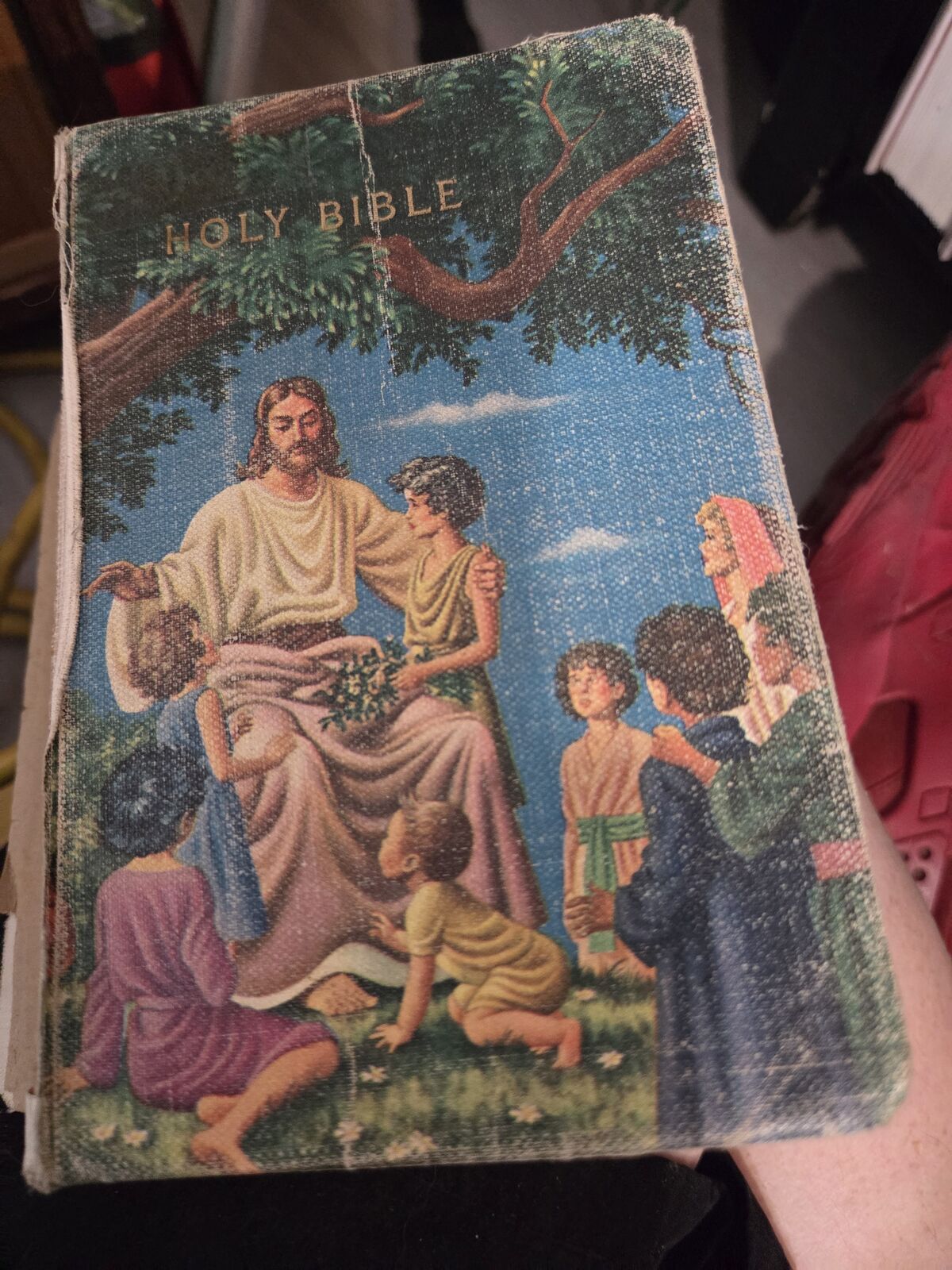 SET OF 4 USED OLD MISSIONARY HOLY BIBLE AND HYMS LDS VERSION PUB 1921-1976