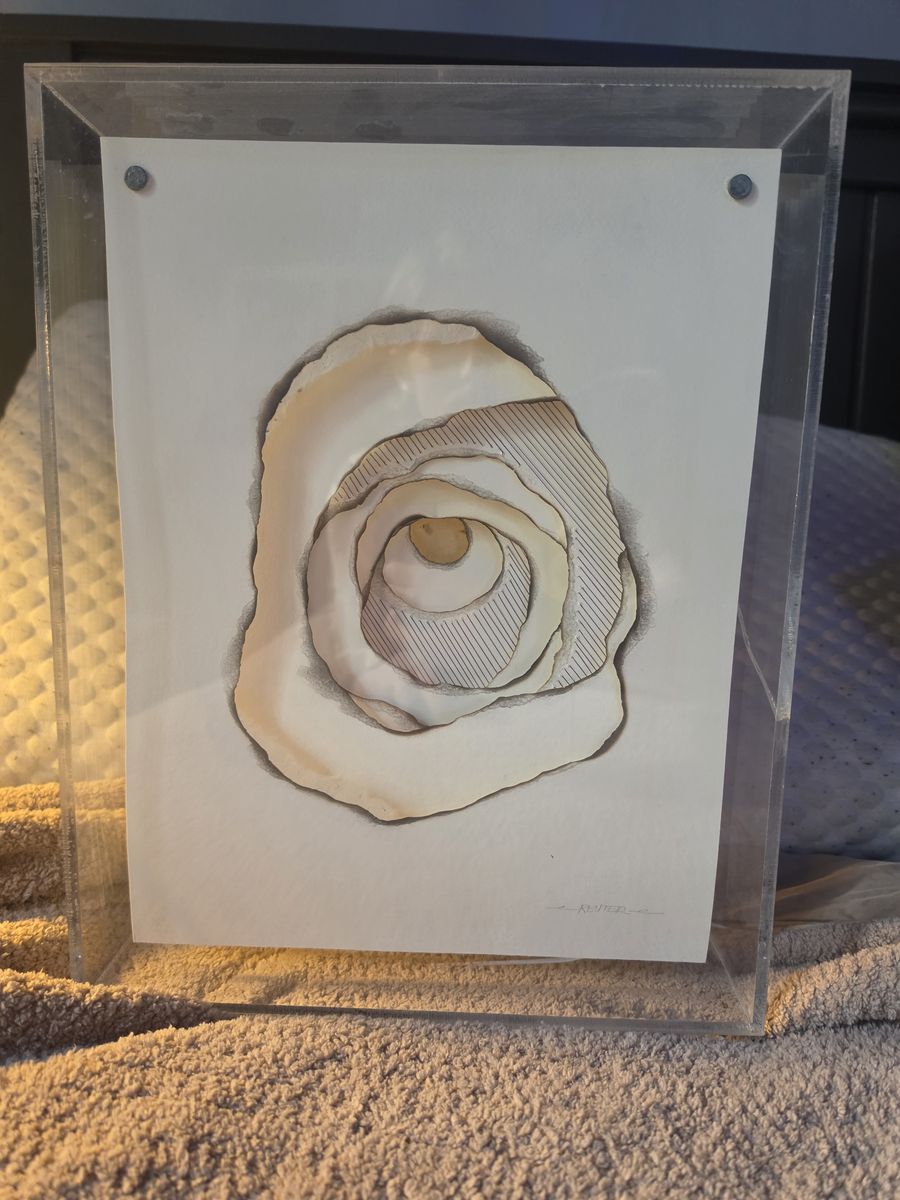 Abstract Art Wall Installation (bought from Main Street gallery in Park City)