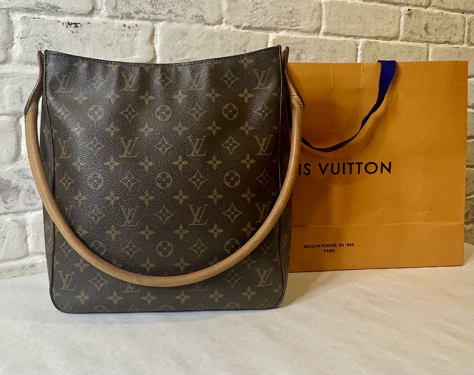 Vintage Louis Vuitton Looping GM Monogram Shoulder Bag – Authentic Made in France - COA Included