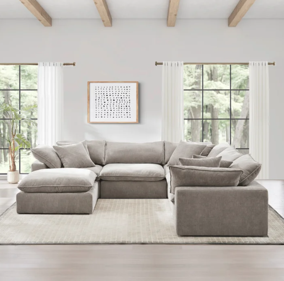 4TH OF JULY LUXURY LIVING | SEREEN TAUPE MODULAR SECTIONAL