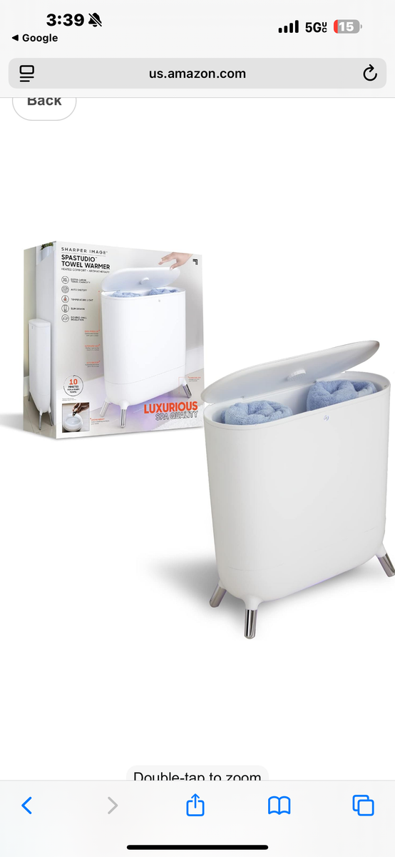 Sharper Image SpaStudio Towel Warmer with Aromatherapy