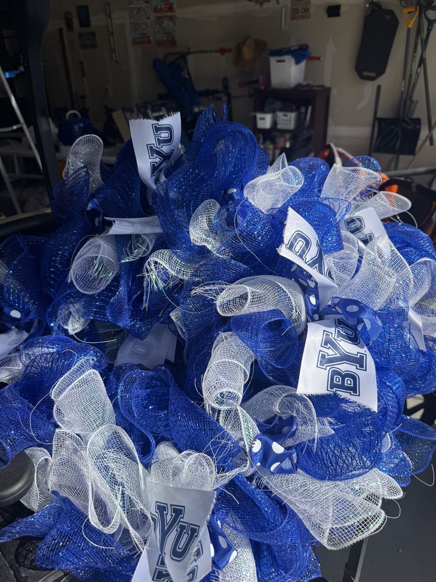BYU wreath