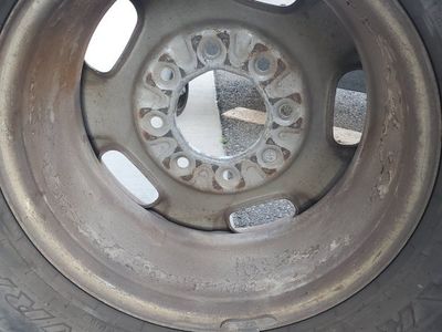 3 wheels, 17 inch 8 lug