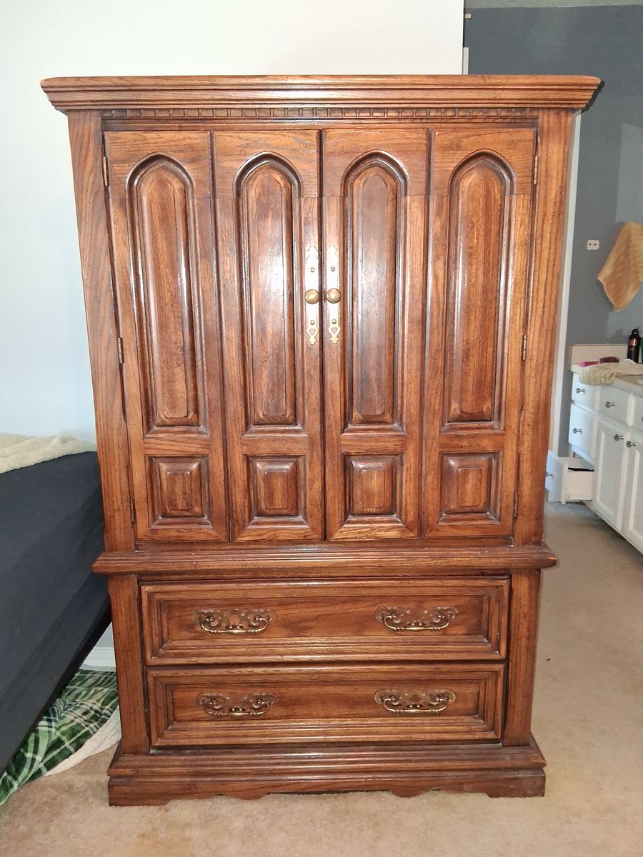 60's Vintage Wooden Armoire