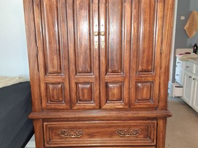60's Vintage Wooden Armoire