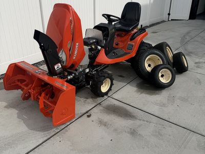 Kubota Tractor W/Snow Blower and Mower Deck