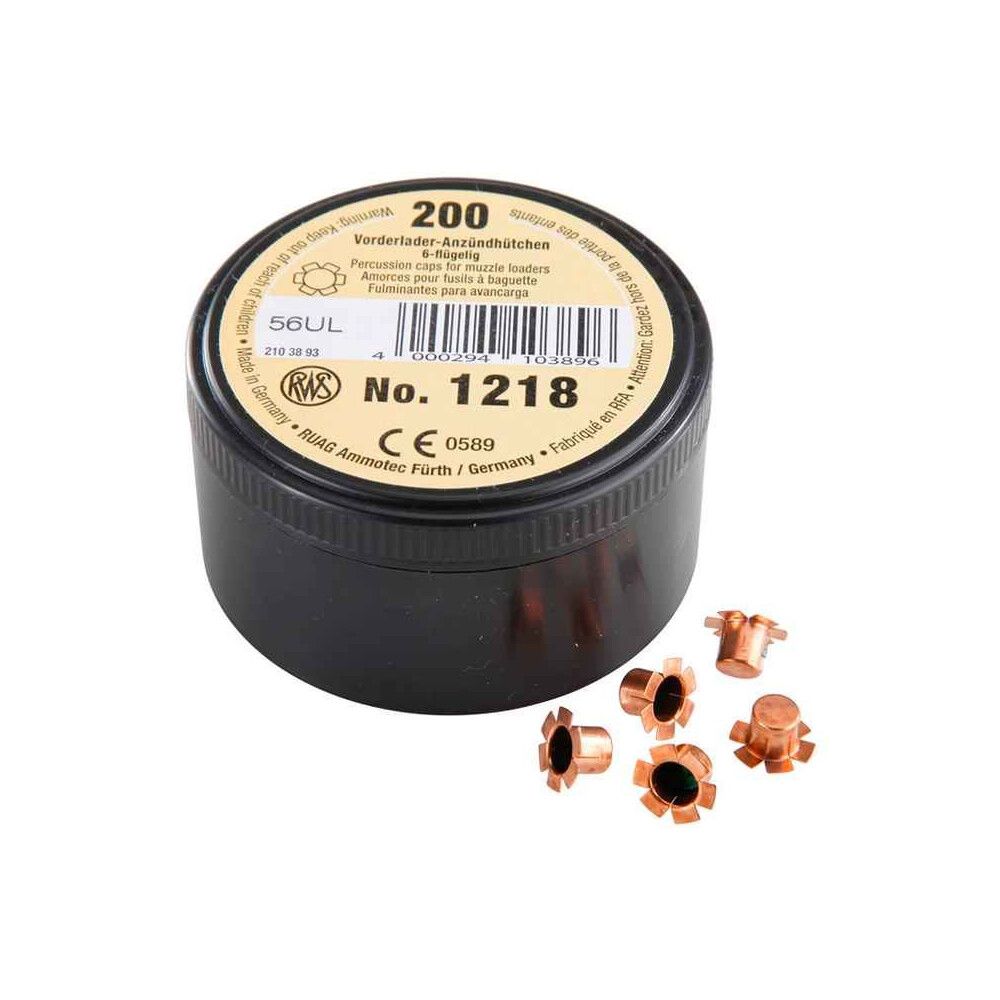 6 Flange Musket Caps