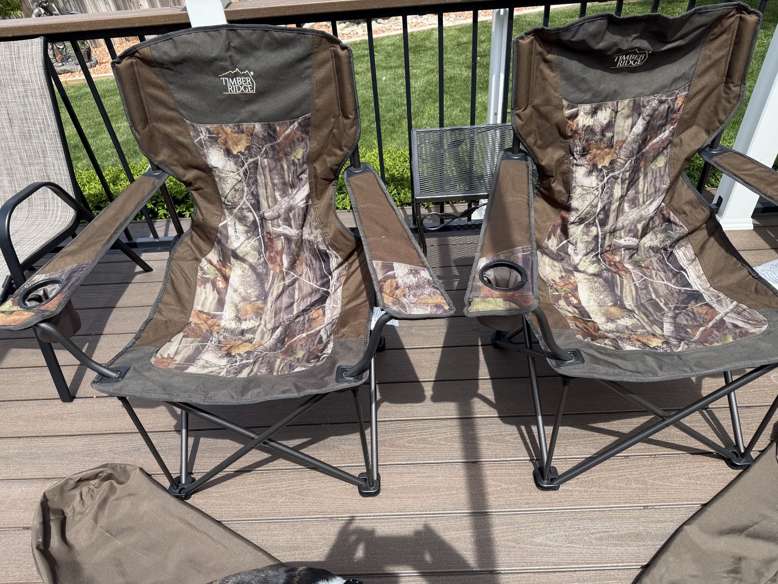 2 Timber Ridge Camping Chairs with bags