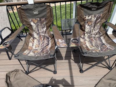 2 Timber Ridge Camping Chairs with bags