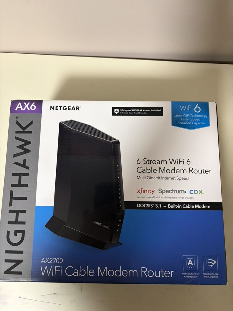 Netgear AX2700 WIFI Cable Modem Router