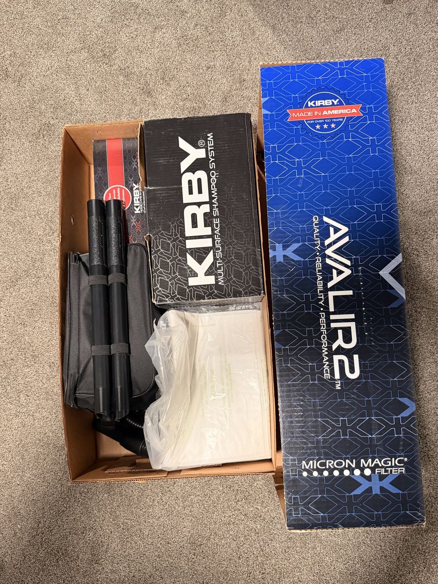 Kirby Avalir 2 Vacuum Cleaner Multi-Surface Shampoo System & Micron Magic Filter - Made in America