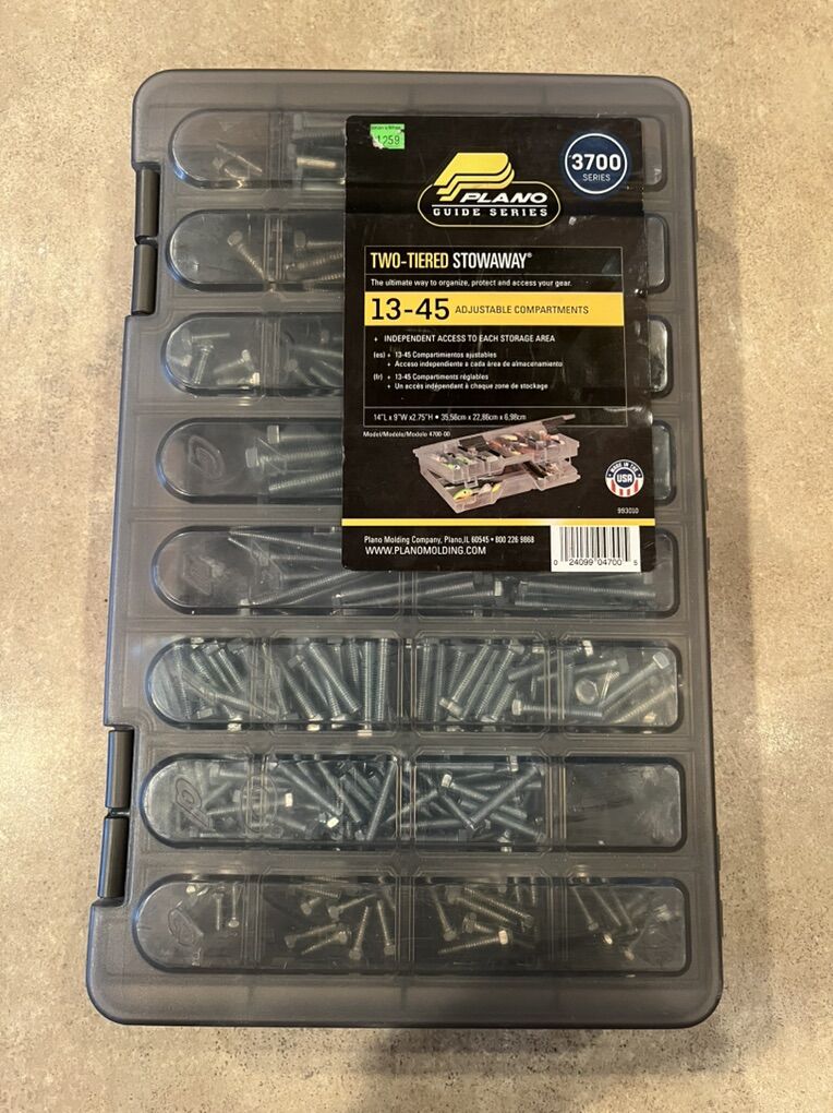 Two-Tiered Stowaway Full Of Bolts $200 Value