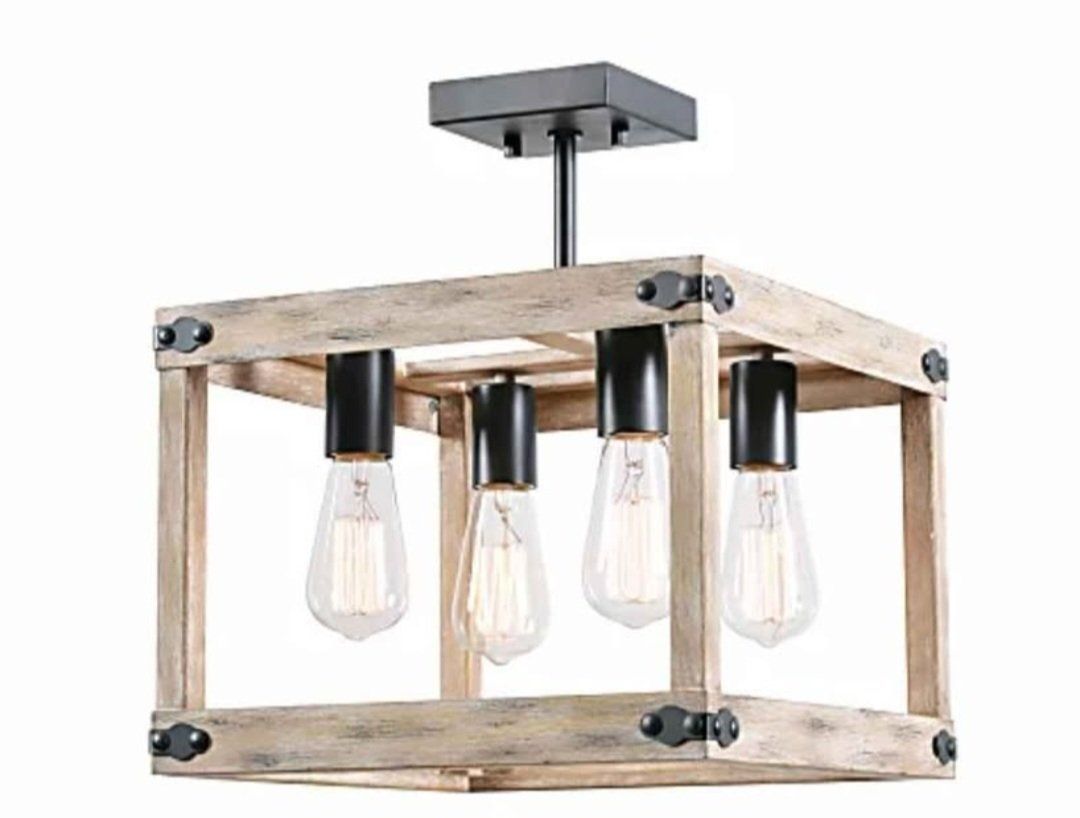 Rustic Farmhouse Ceiling Light 13x15 Brand New