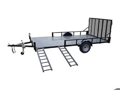 Echo Utility Trailer with Ramp Gate and Diamond Plate Deck