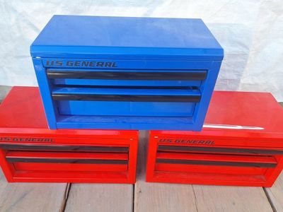 Nice US General Mini Tool Boxes set of 3