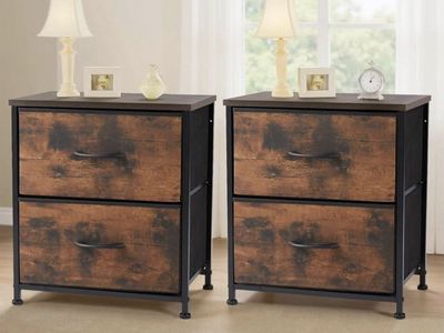 Set of 2 Modern Nightstands – $50 Total!