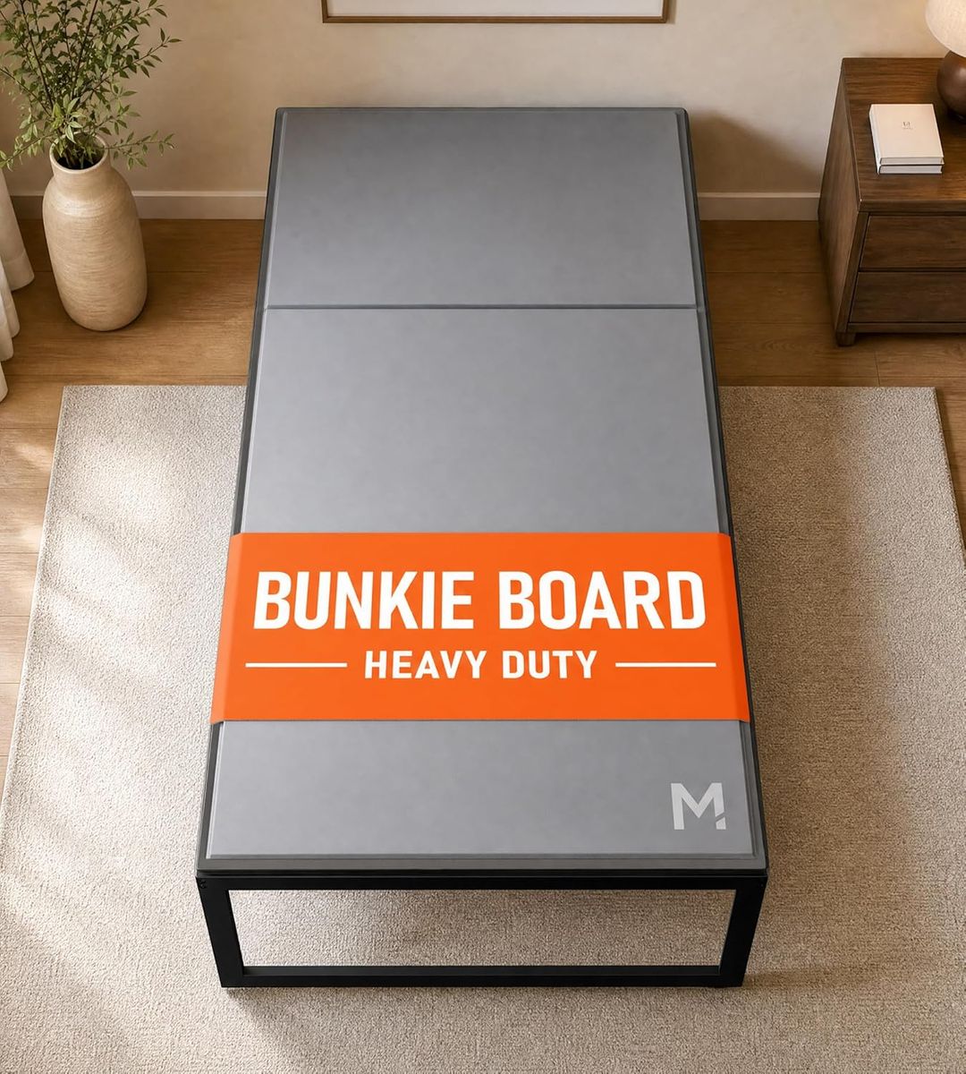 Twin Size (38" x 75") Bunkie Board Noise Minimizing Moisture Resistant Bed Board