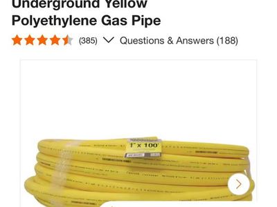 HOME-FLEX 1 inch underground gas pipe