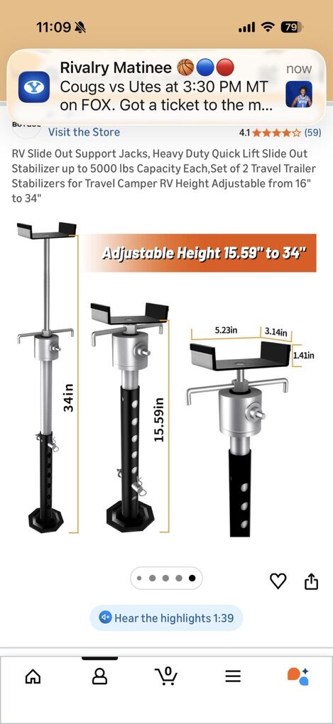 Trailer Slideout Supports