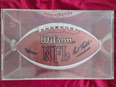 Autographed John Randle #93 Signed Wilson Official NFL Football with Display Case