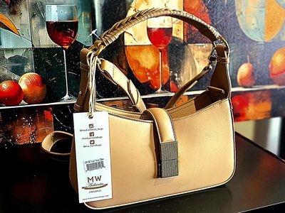 MADISON WEST Los Angeles MW Authentic BCW-7667 Light Taupe Shoulder Bag NEW TJ Maxx